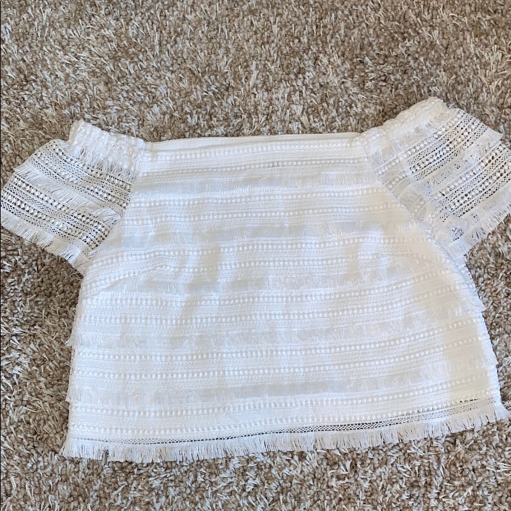White Tassel Top